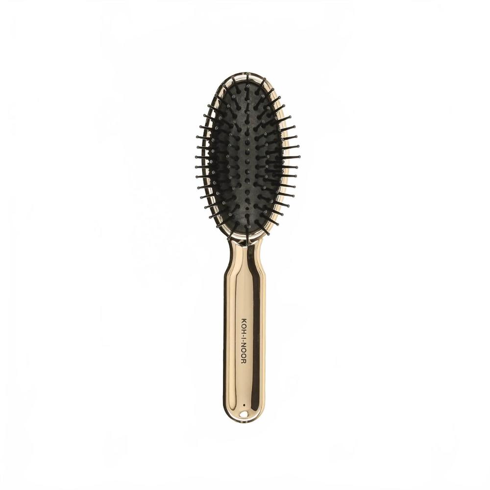NEW KOH-I-NOOR BEAUTY USA women's pneumatic oval synthetic pin hairbrush in meta